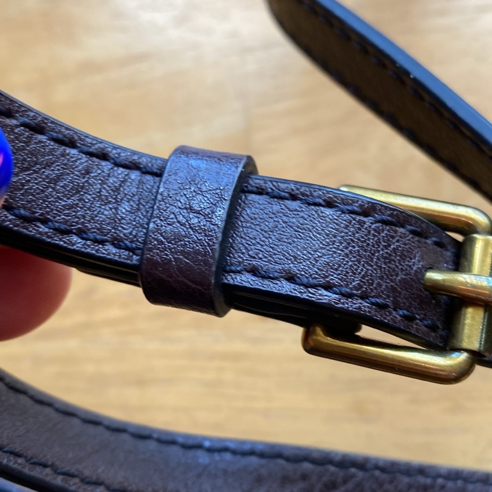 Brown strap for Bag 20-24”, dark brown In pre-owned good condition #DarkBrown - Picture 2 of 9